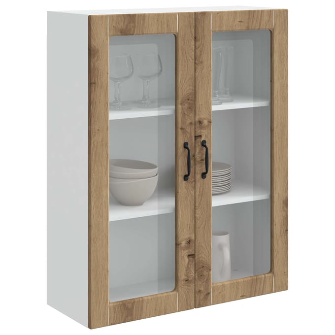 vidaXL - Vaatwasserpaneel - Kalmar - Artisan - Eiken - 80 - x - 31 - x - 100 - cm