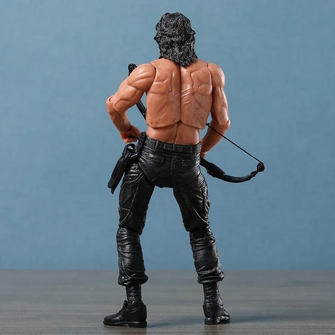 Expédition immédiate Rambo Force Of Freedom SDCC Figurine d'Action Limitée NECA | Modèle de Jouet Fait Main Décor gray