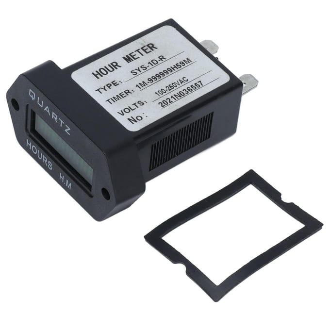 Industriële Telteller Stabiele Hoge Nauwkeurigheid Digitale Display Timer Met Rubberen Ring voor Generator Graafmachine Grasmaaier