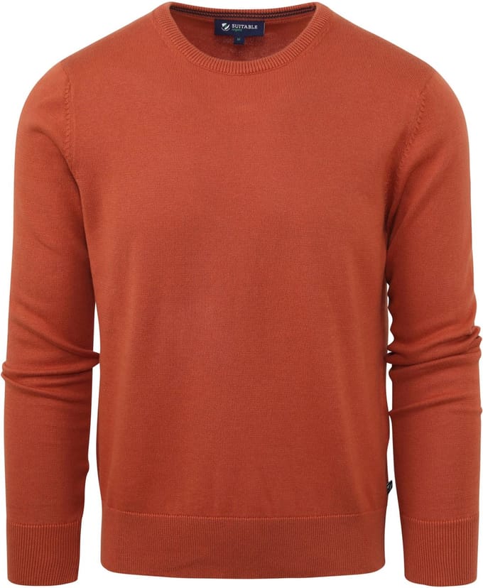 Suitable Respect Oinix Pullover O-Hals Oranje - Maat XXL - Heren - Sweater