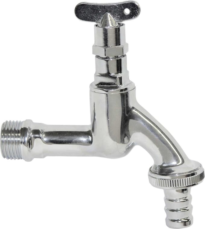 Tapkraan Chroom 1/2" - Met sleutel