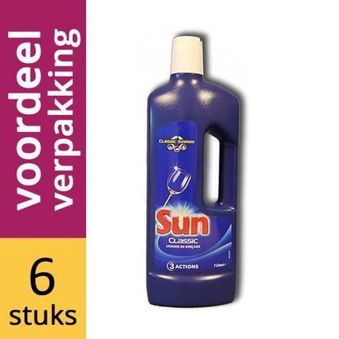 Sun Vaatwas Spoelglans - 6 x 750ML - Voordeelverpakking