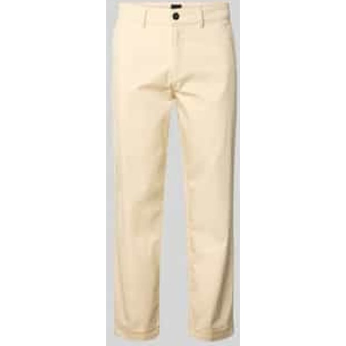 Straight leg chino van katoenmix
