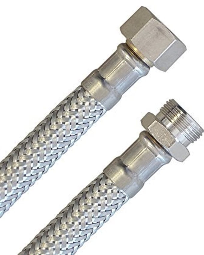 Flexibele Pantserslang 3/8 inch voor Drinkwater en Gebruikswater - 500 mm