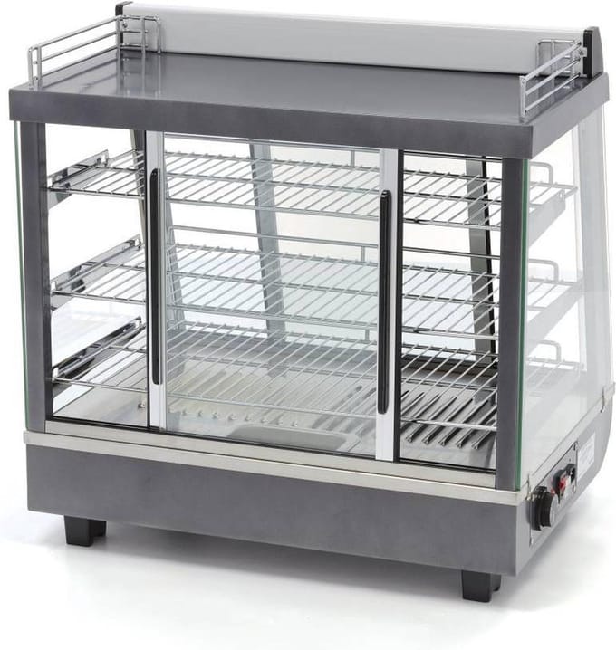 Warmhoudvitrine - 96 L - 67,5 cm - 3 Niveaus