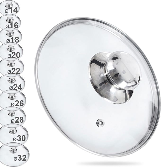 Deksel Glas 14 cm - Pannendeksel - Pandeksel - Potdeksel