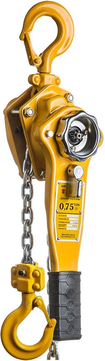 Delta DELTAYELLOW Rateltakel - 1.5 ton - hijshoogte 1.5 meter