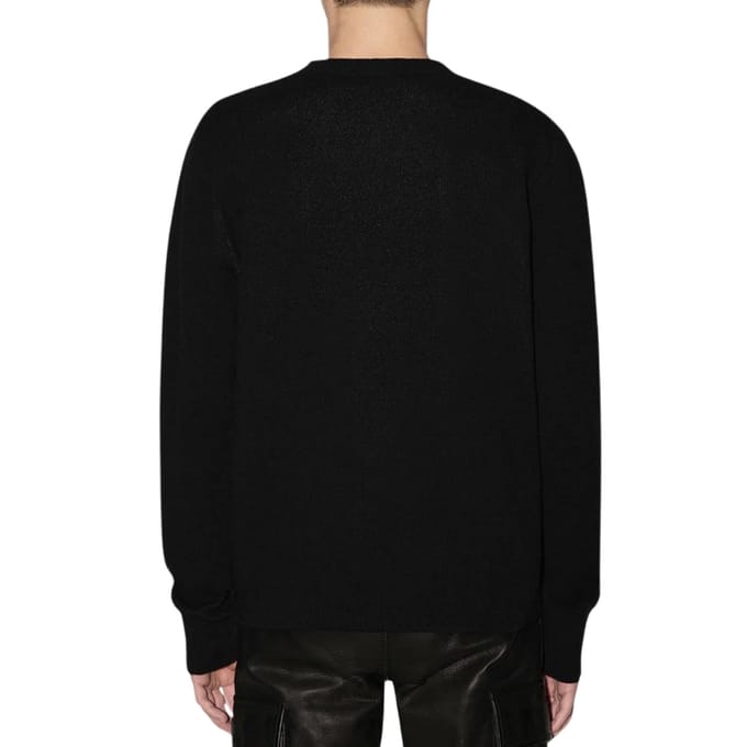 Amiri Crystal Ball Design zwarte gebreide trui