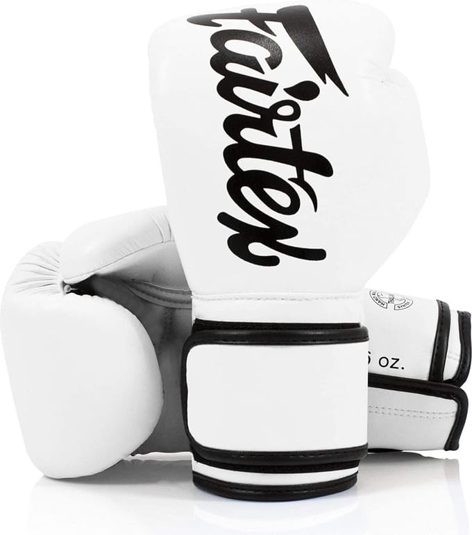 Fairtex BGV14 Microfiber Bokshandschoenen - Wit 12 oz