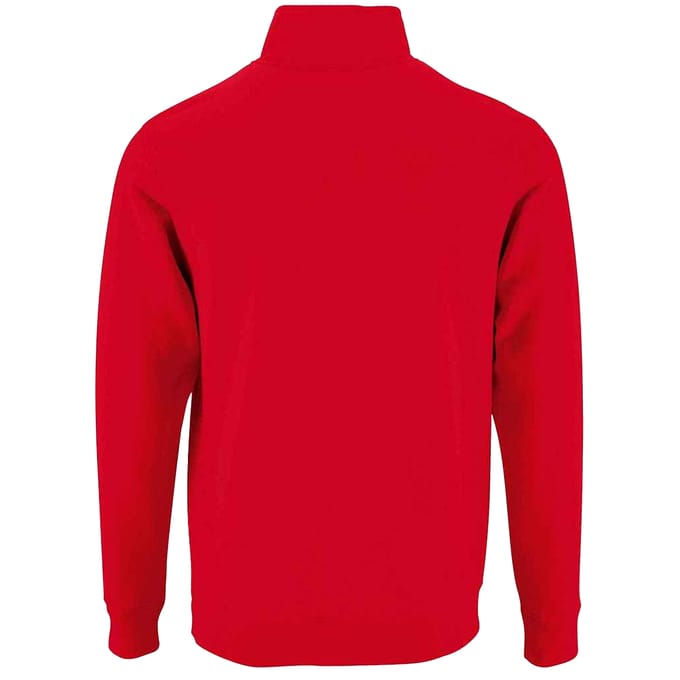 SOLS Heren Stan Zip Staande Kraag Trui (Rood)