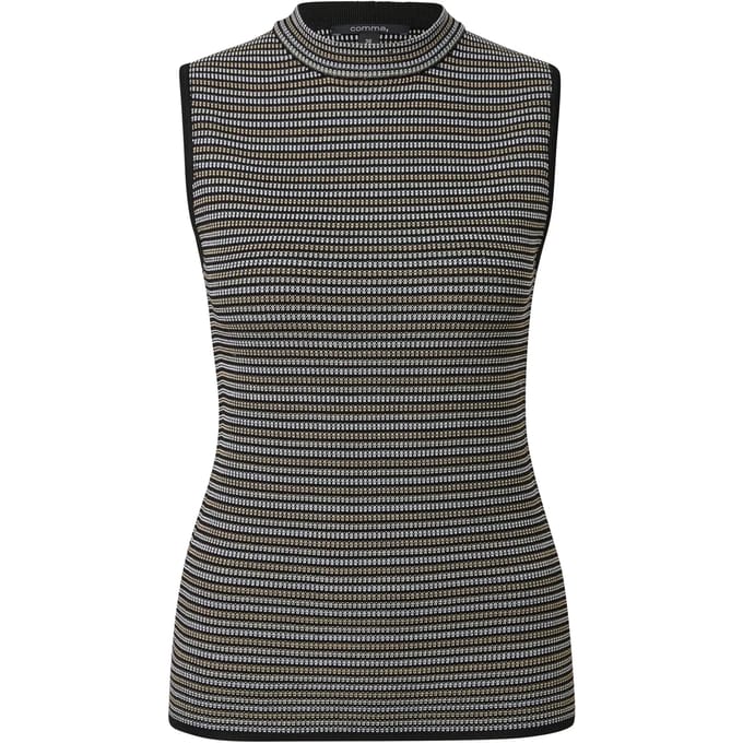 Vrouwelijke lichte viscose gebreide tanktop COMMA