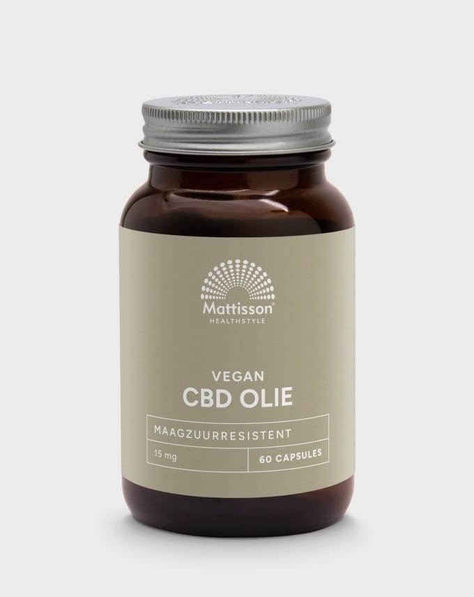 Mattisson - CBD Olie 15 mg - Cannabidiol (CBD) - In Nederland Gekweekt - 60 Capsules