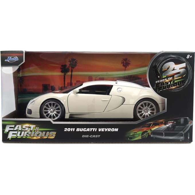 Jada - Diecast Modelauto - Fast & Furious - 2011 Bugatti Veyron - 25th Anniversary - Schaal 1:24