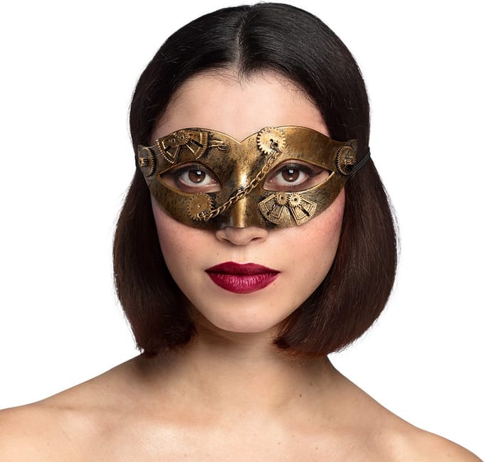 Boland - Masker Gearpunk - Volwassenen - Robot - Steampunk- Sciencefiction
