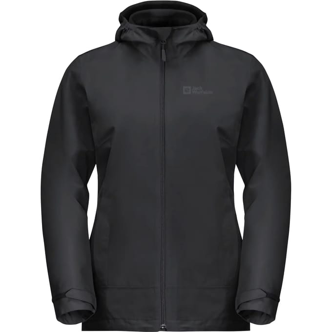 Jack Wolfskin Moonrise 3in1 Jas Zwart XS Vrouw