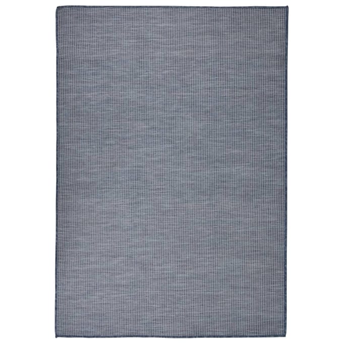 vidaXL - Buitenkleed - platgeweven - 160x230 - cm - blauw