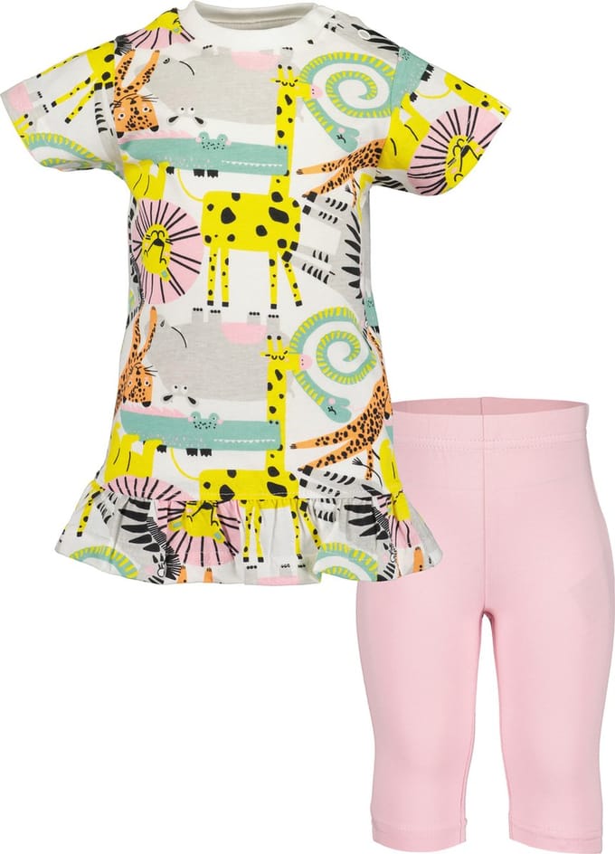 Blue Seven WILD ANIMALS Meisjes Kledingset - wit - Maat 86