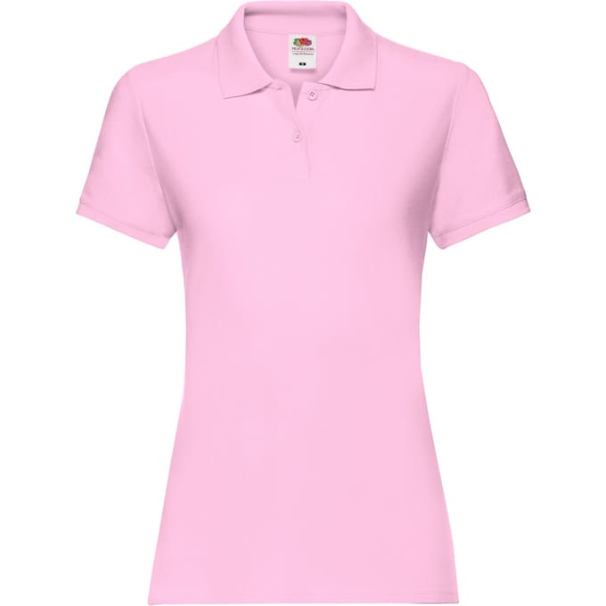 Fruit of the Loom Dames/Dames Premium Effen Poloshirt (Lichtroze)