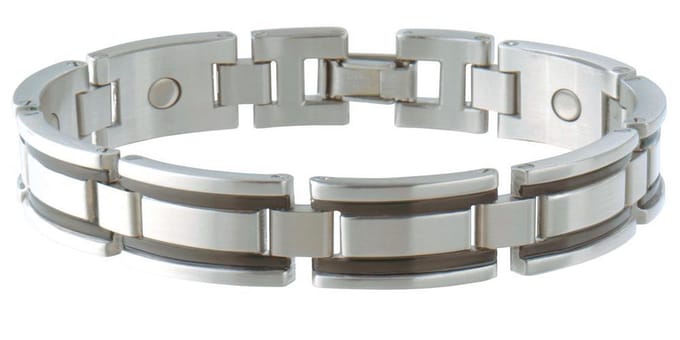 Magneet Armband Executive Black Stripe - M