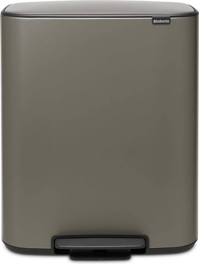 Brabantia Bo Prullenbak - 60 liter - 1 vak - Platinum