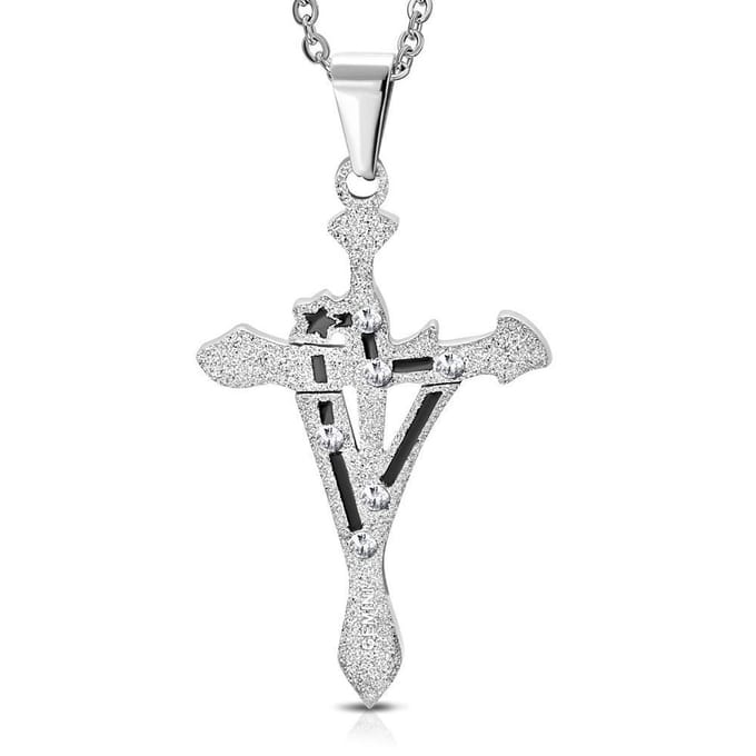 Montebello Ketting Tweeling - 316L Staal - Horoscoop - 30x50mm - 60cm
