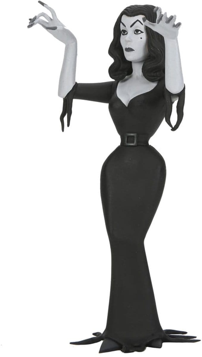 NECA Vampira Toony Terrors Action Figure Vampira Silver Screen Edition 15 cm Action Figuur