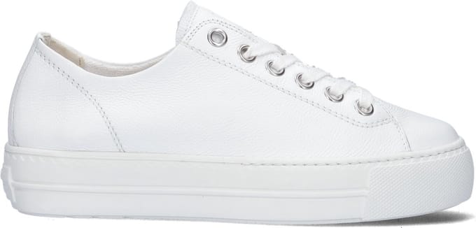 Paul Green 4790 Lage sneakers - Leren Sneaker - Dames - Wit - Maat 40