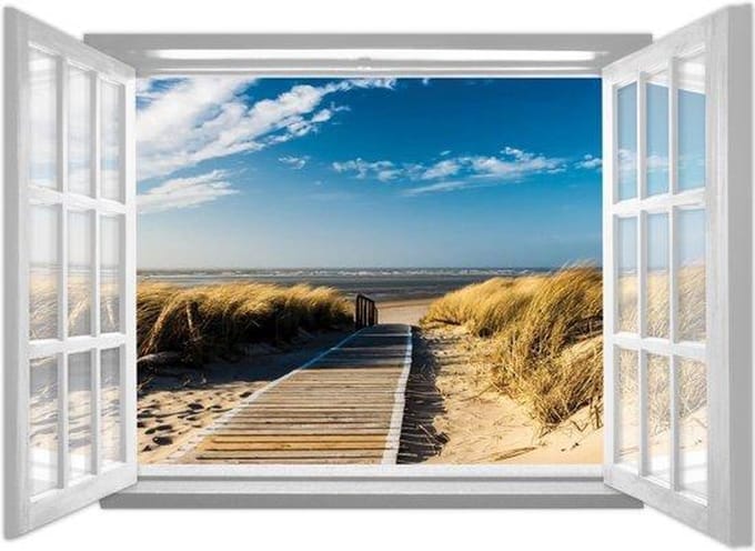Beach Path Sea Sand Photo Wallcovering