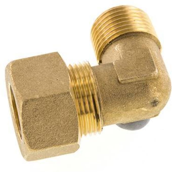 R 1/2'' Buitendraad x 18mm Messing L-Knelfitting 90 graden 67 Bar DIN EN 1254-2 - FL2E-MO-B-012R-18