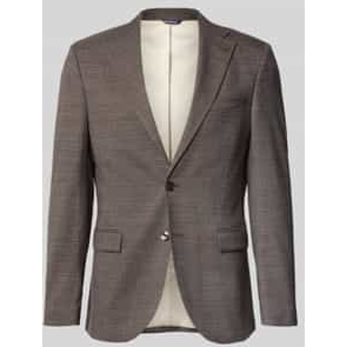 slim fit 2-knoops colbert met klepzakken