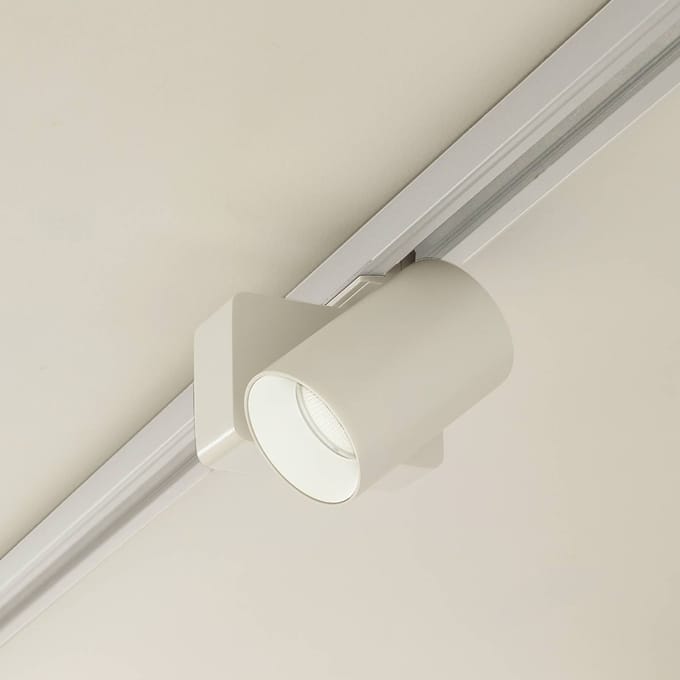Lindby LED railspot Linaro/Brinja, wit, 1-fase