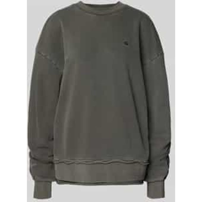 Oversized sweatshirt met ribboorden
