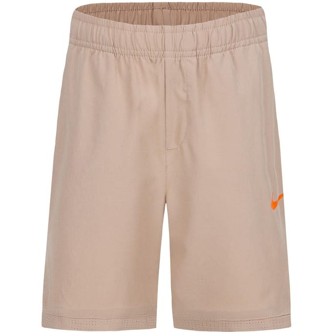 Nike Kinderen/Kinderen Hazy Rays Geweven Korte Broek (Beige)