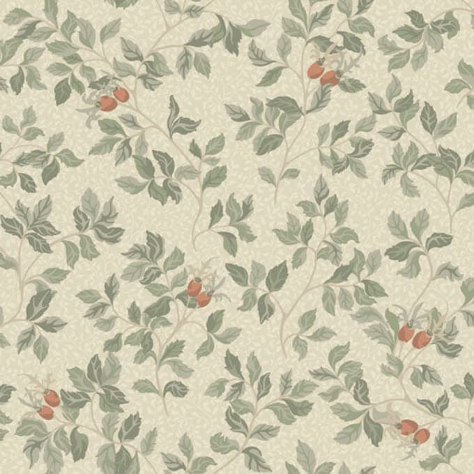Duro Vliesbehang 431-04 - Linnéa - Botanisch Beige - 53cm x 10.05m