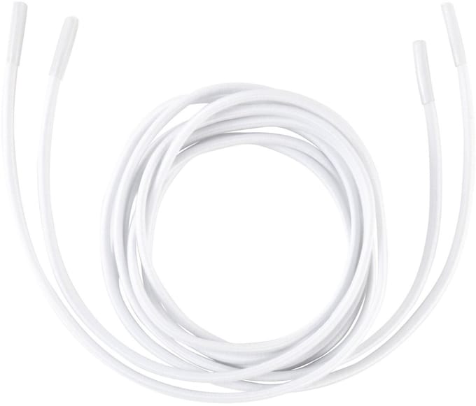 RonHill | Elastic Shoe Laces | 36'' | White | Schoenveters voor Hardloopschoenen
