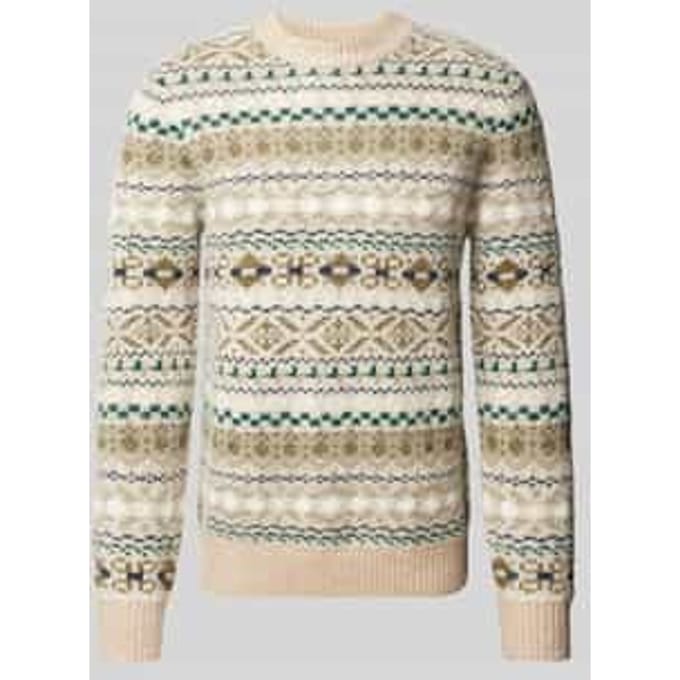 Gebreide pullover met ronde hals, model 'BLUDAVE'