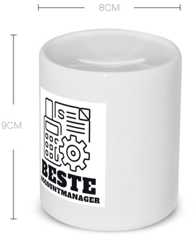 Akyol - beste accountmanager Spaarpot - Beste accountmanager - collega - welkom - afscheid - 350 ML inhoud