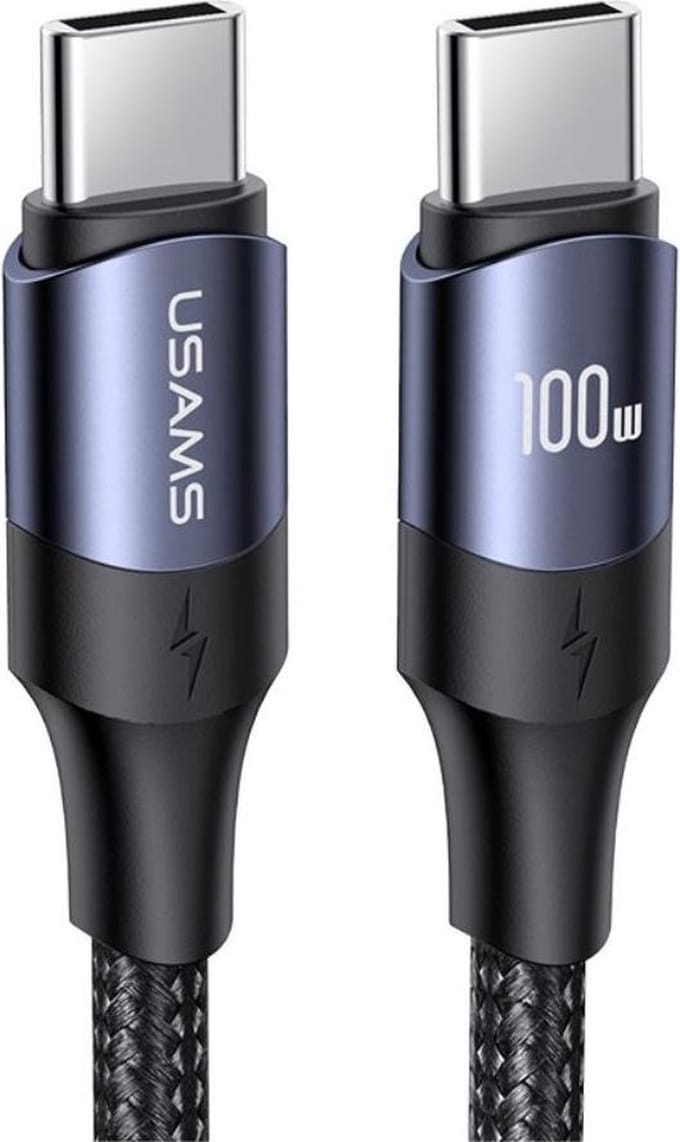 Fast Charge 100W PD USB-C Snellaad Lange Kabel 5A Gevlochten Nylon 3 Meter