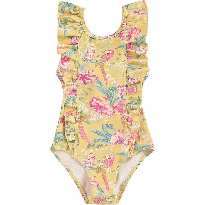 Louise Misha Bathing Suit Mosillos Soft Honey Parrots Größe: 3M | Bademode Outlet | kids