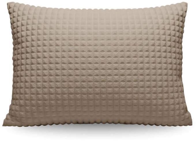 Zelesta Special Teddy Check Kussensloop Set van 2 - Taupe 80x80cm