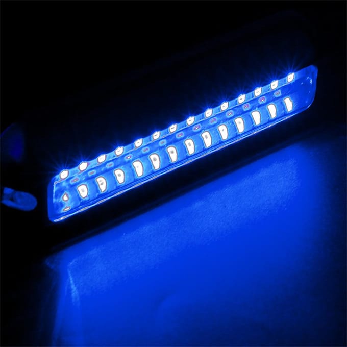 2 stuks IP68 Waterdicht Onderwaterlicht Roestvrij Staal Schip Schijnwerper 42 LED Pontonboot Hek White Light white