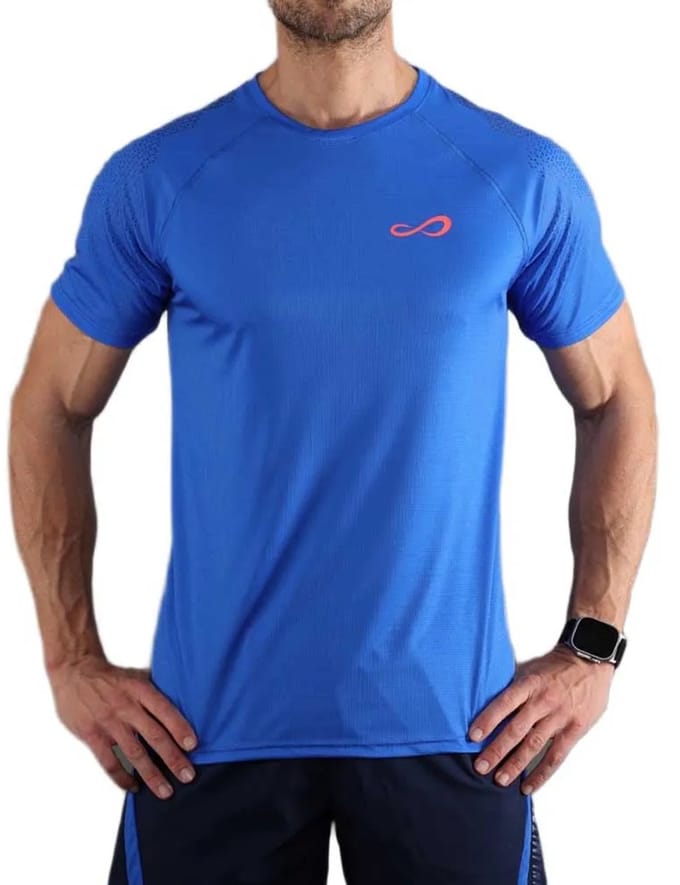 Endless Feisty Hexagon T-shirt Met Korte Mouwen Blauw M Man
