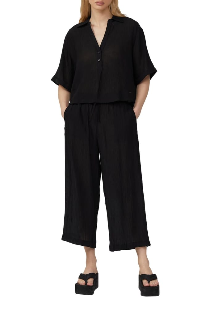 s.Oliver -qs Pants Black Größe: 36 | Ausgestellte Hosen Outlet | Damen | Schwarz