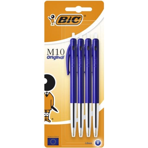 Balpen bic m10 medium blauw blister