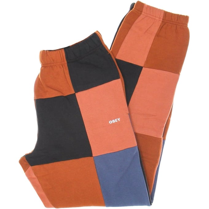 Heren Mozaiek Sweatpants Ginger Multi