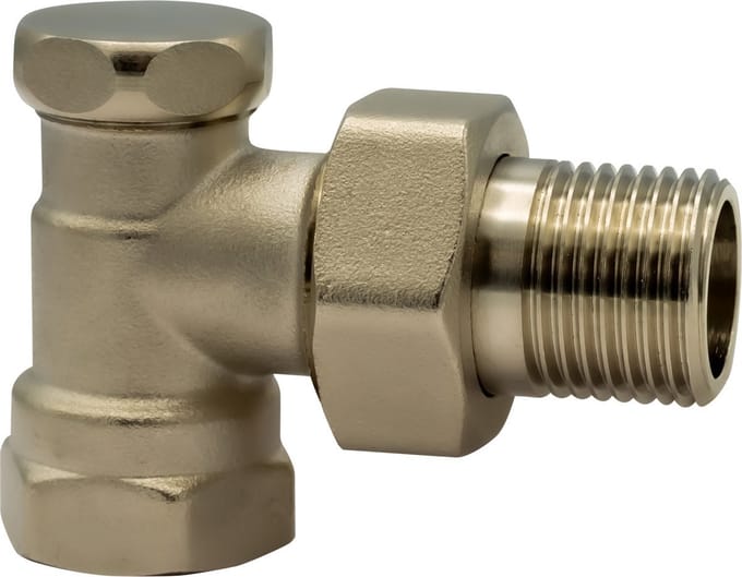 Radiatorconnect Radiatorretourventiel haaks 1/2MV.