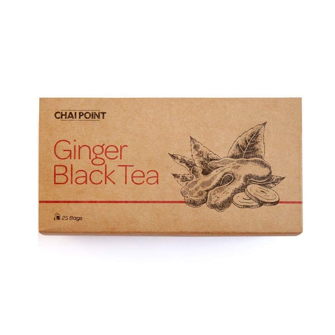 Thé noir au gingembre (25 paquets, 2 g), Thé noir au gingembre, Chai Point beige