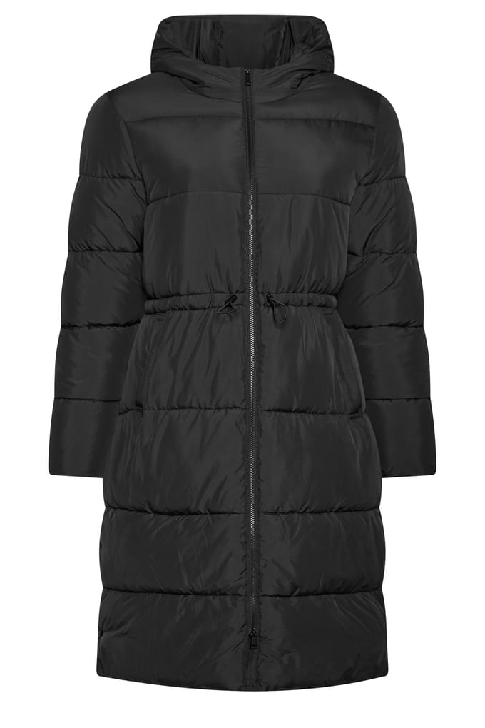 Yours Zwarte Lange Pufferjas Size 42