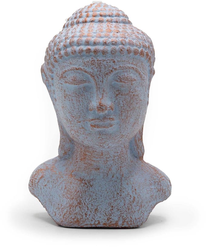 Tranquility Boeddha Hoofd - Blauw Koper