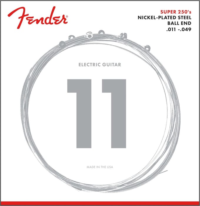 Fender Super 250M Guitar Strings - Snarenset voor elektrische gitaar .011-.049